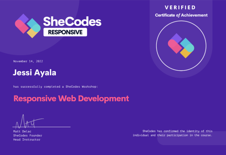 SheCodes Responsive